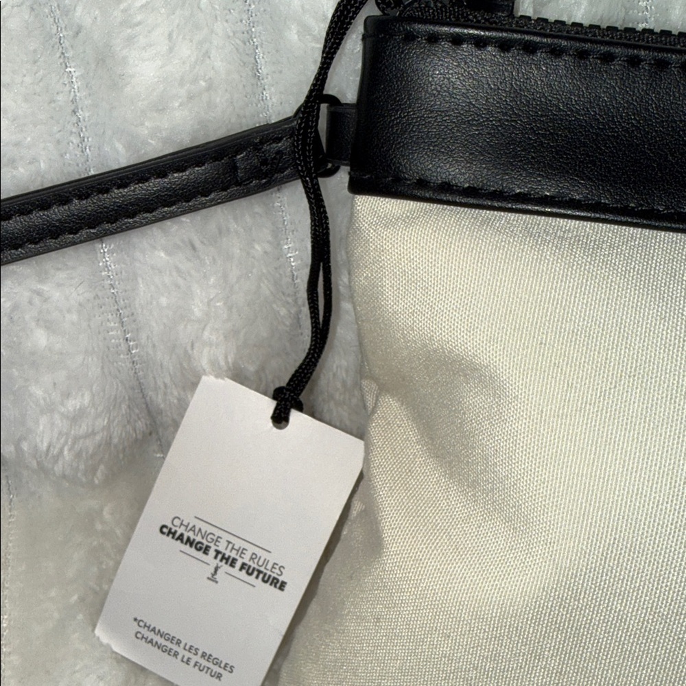 Yves Saint Laurent Black and Cream Cosmetic Bag - Picture 4 of 9